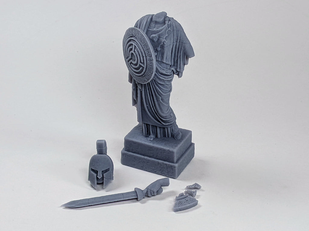 Temple antique — Piliers & Statues