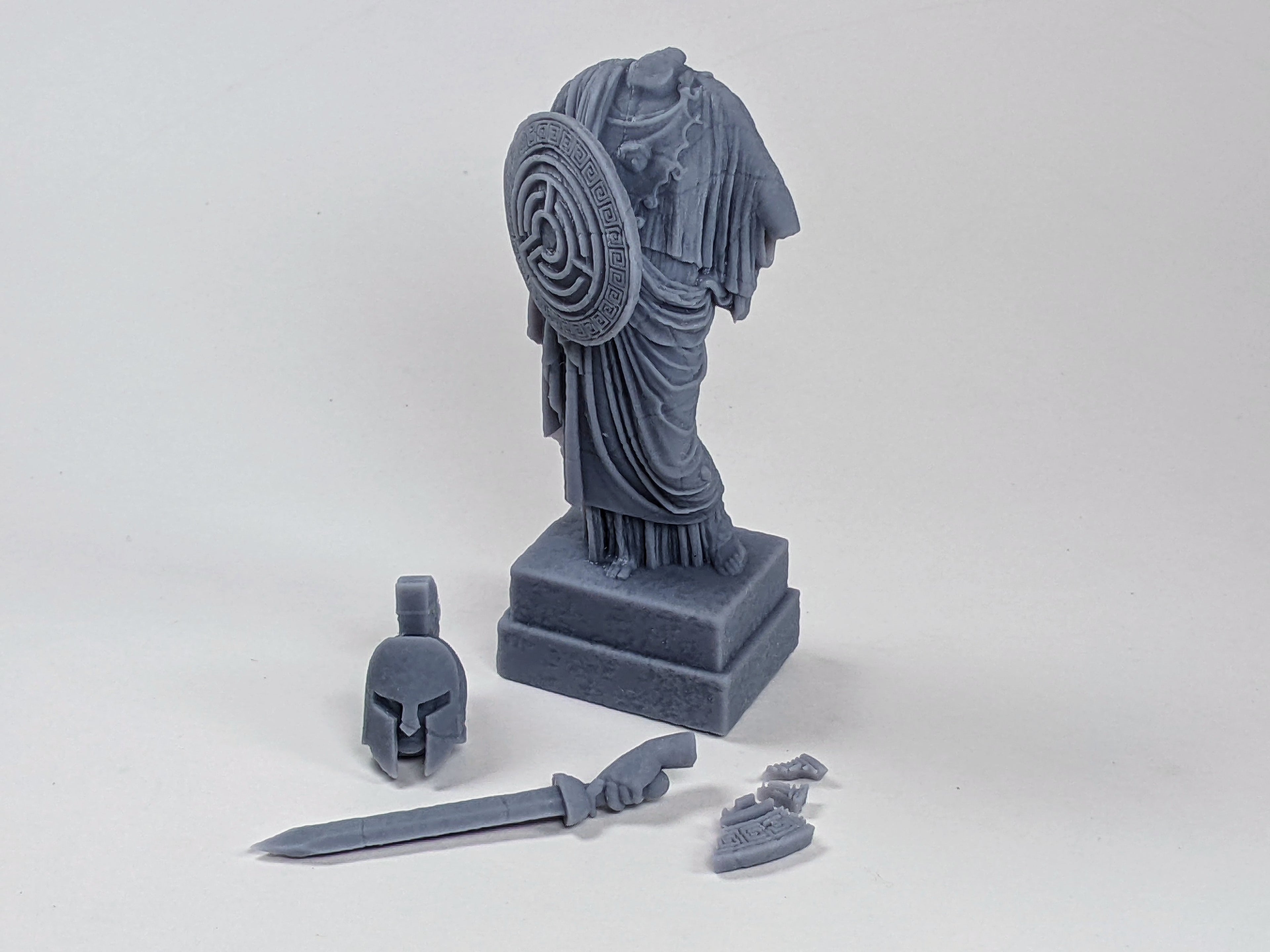 Temple antique — Piliers & Statues
