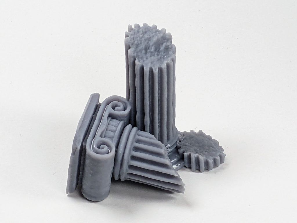 Temple antique — Piliers & Statues