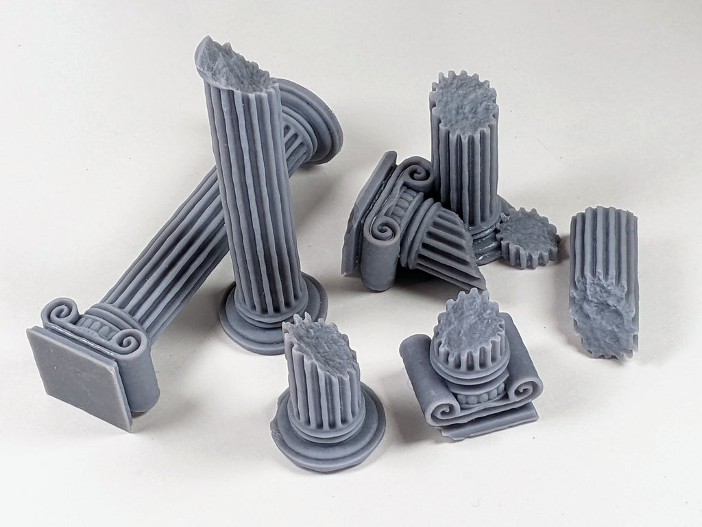 Temple antique — Piliers & Statues