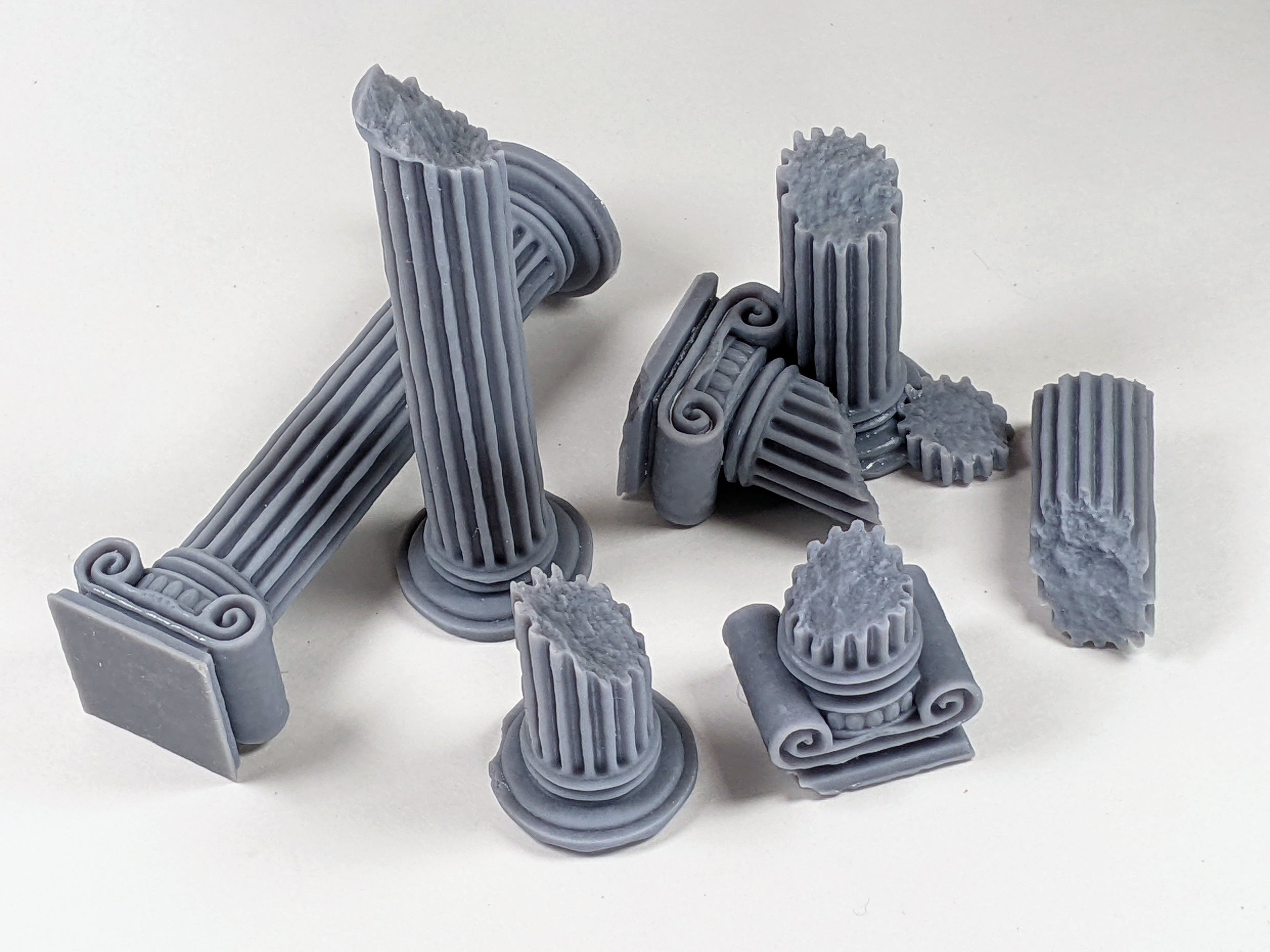 Temple antique — Piliers & Statues